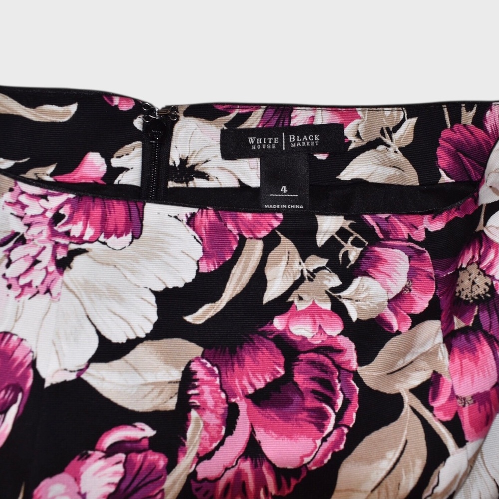 White House Black Market Floral Pencil Skirt - Picture 5 of 6
